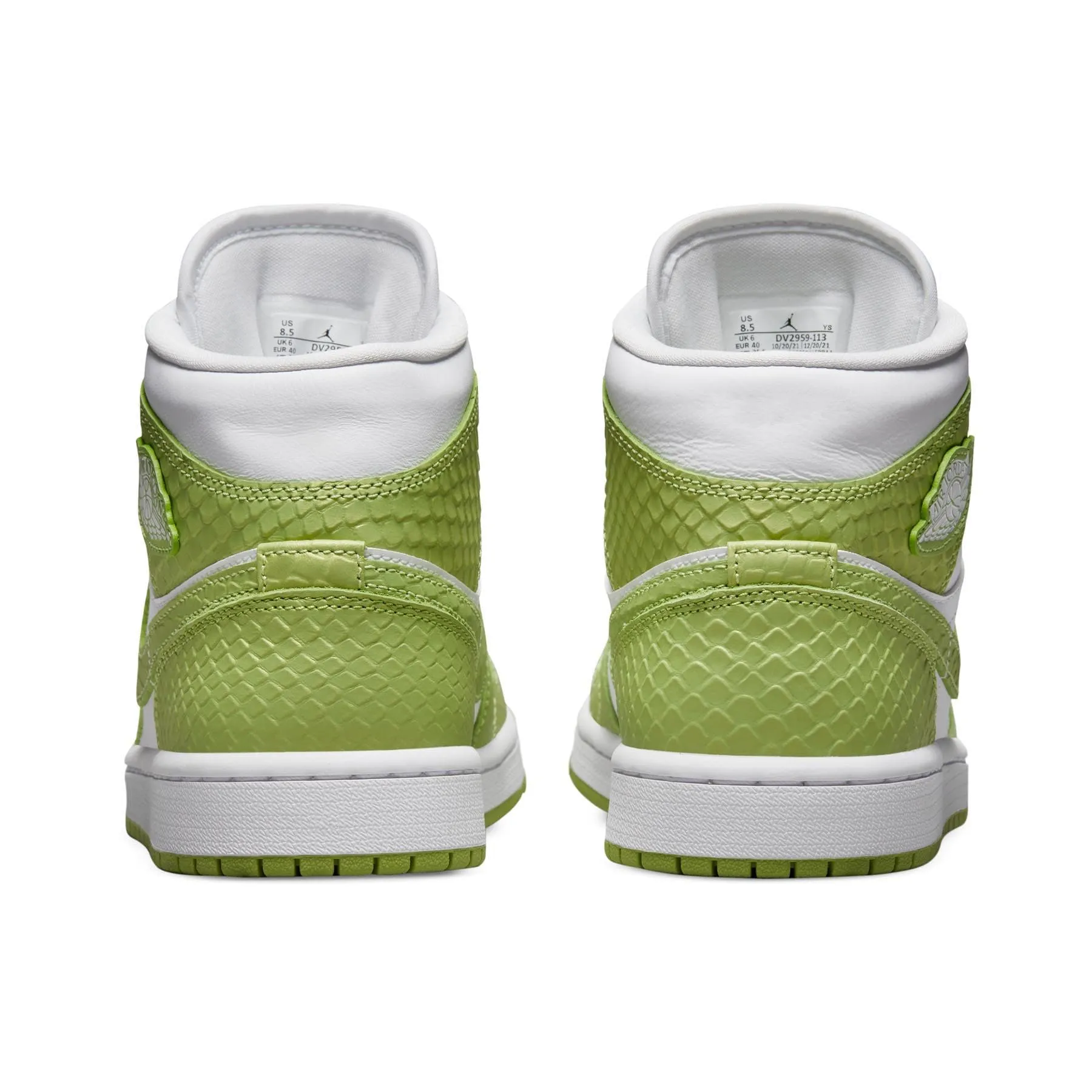 Air Jordan 1 Mid SE Wmns 'Green Python'