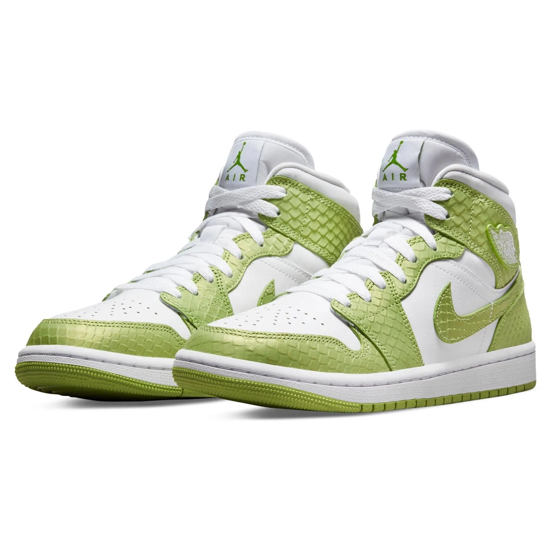 Air Jordan 1 Mid SE Wmns 'Green Python'