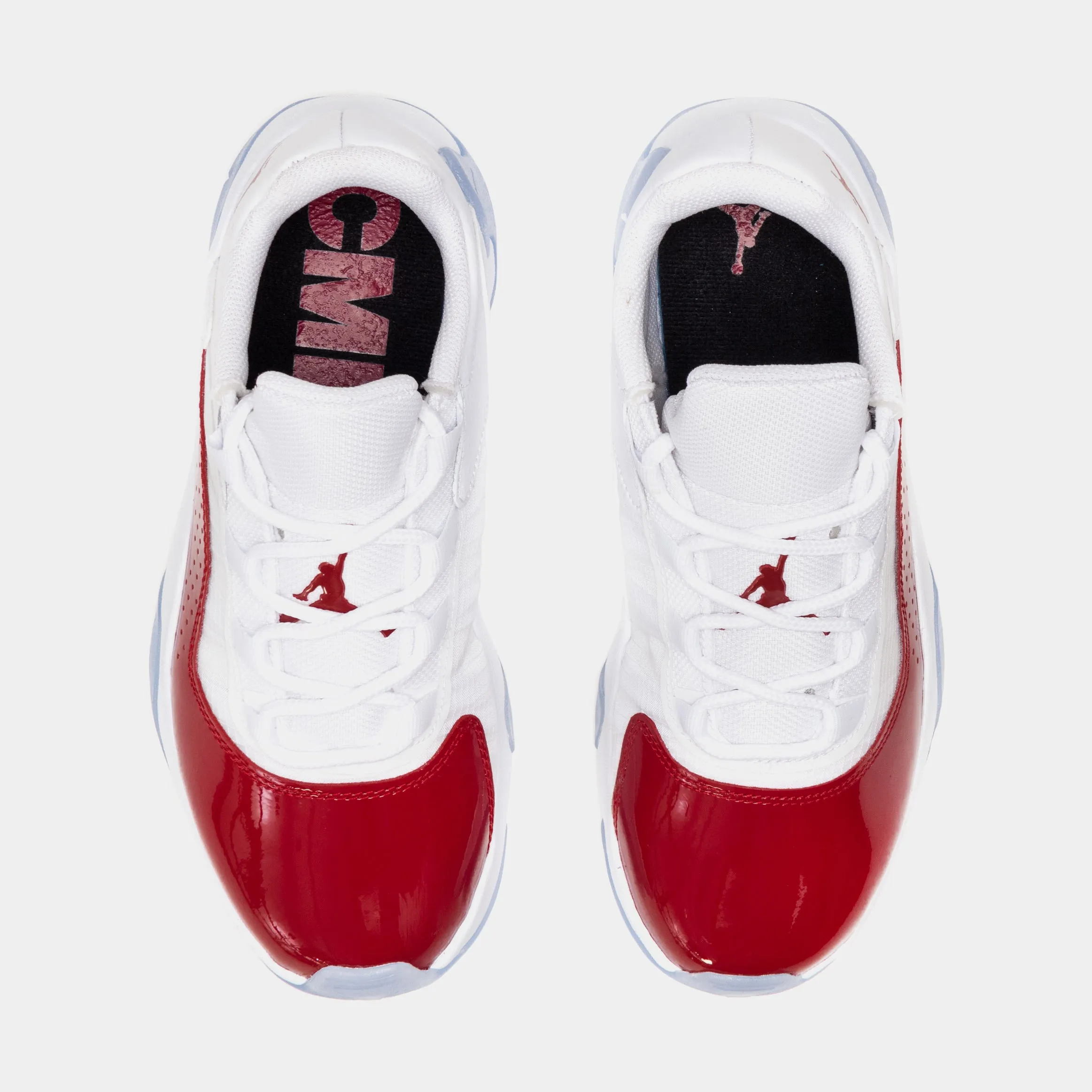 Air Jordan 11 CMFT Low Grade School Basketball Shoes (White/Red)