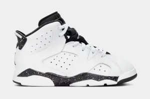 Air Jordan 6 Retro White & Black Preschool Lifestyle Shoes (White/Black)