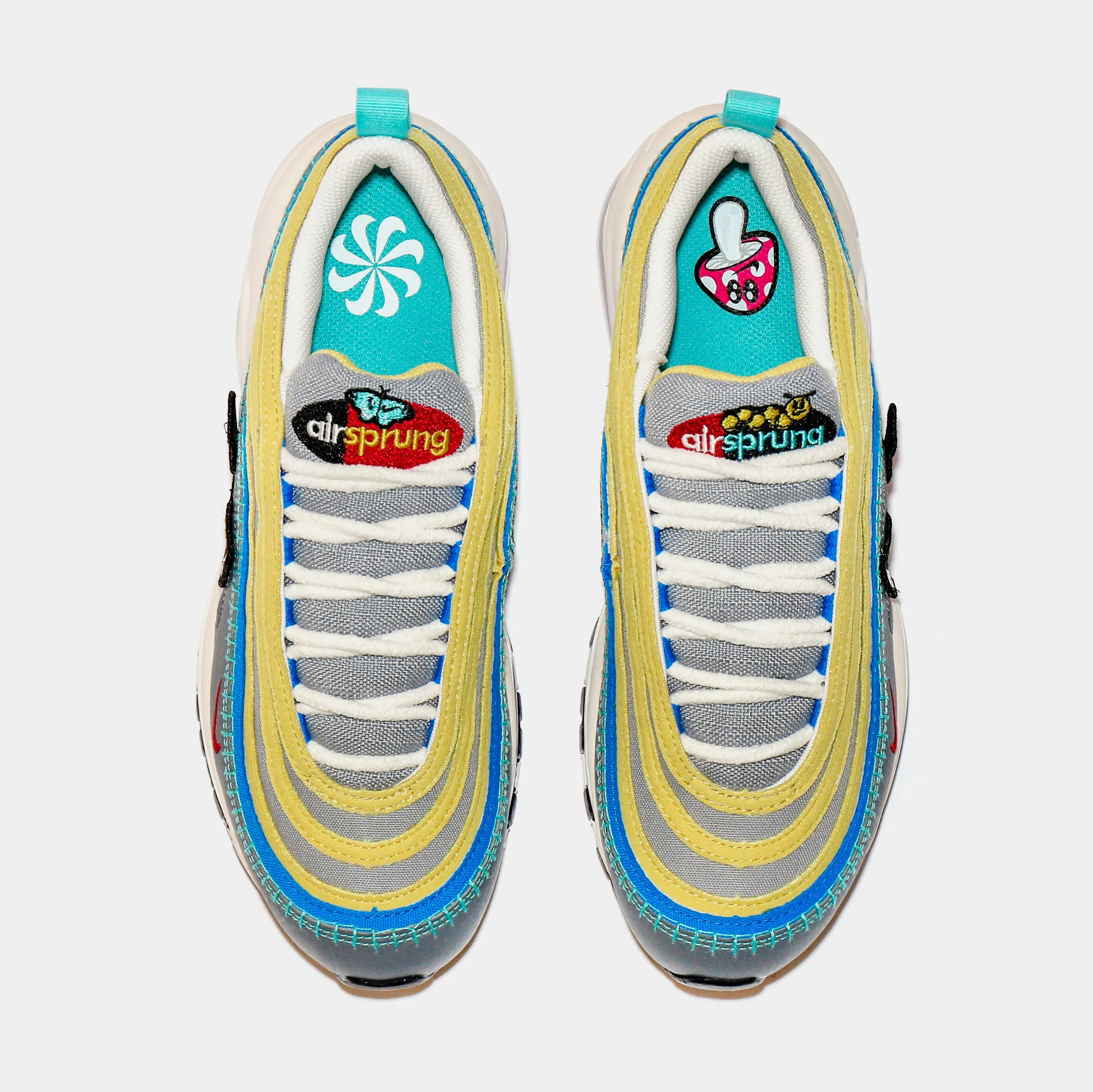 Air Max 97 SE Air Sprung Grade School Lifestyle Shoes (Grey/Multi)