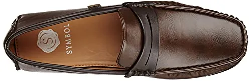 Amazon Brand - Symbol Men's Classic Brown Penny Loafer_10 UK (SS21-23)