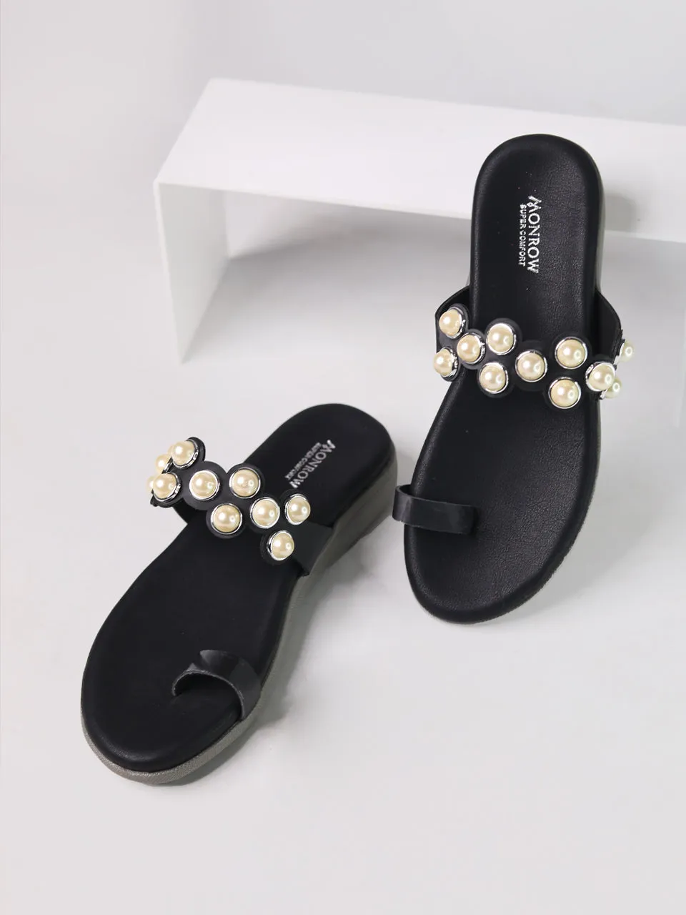 Aneira Black Flats