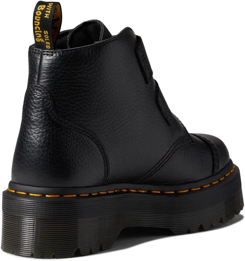 Ankle boots Devon Flower Dr. Martens Black Milled Nappa