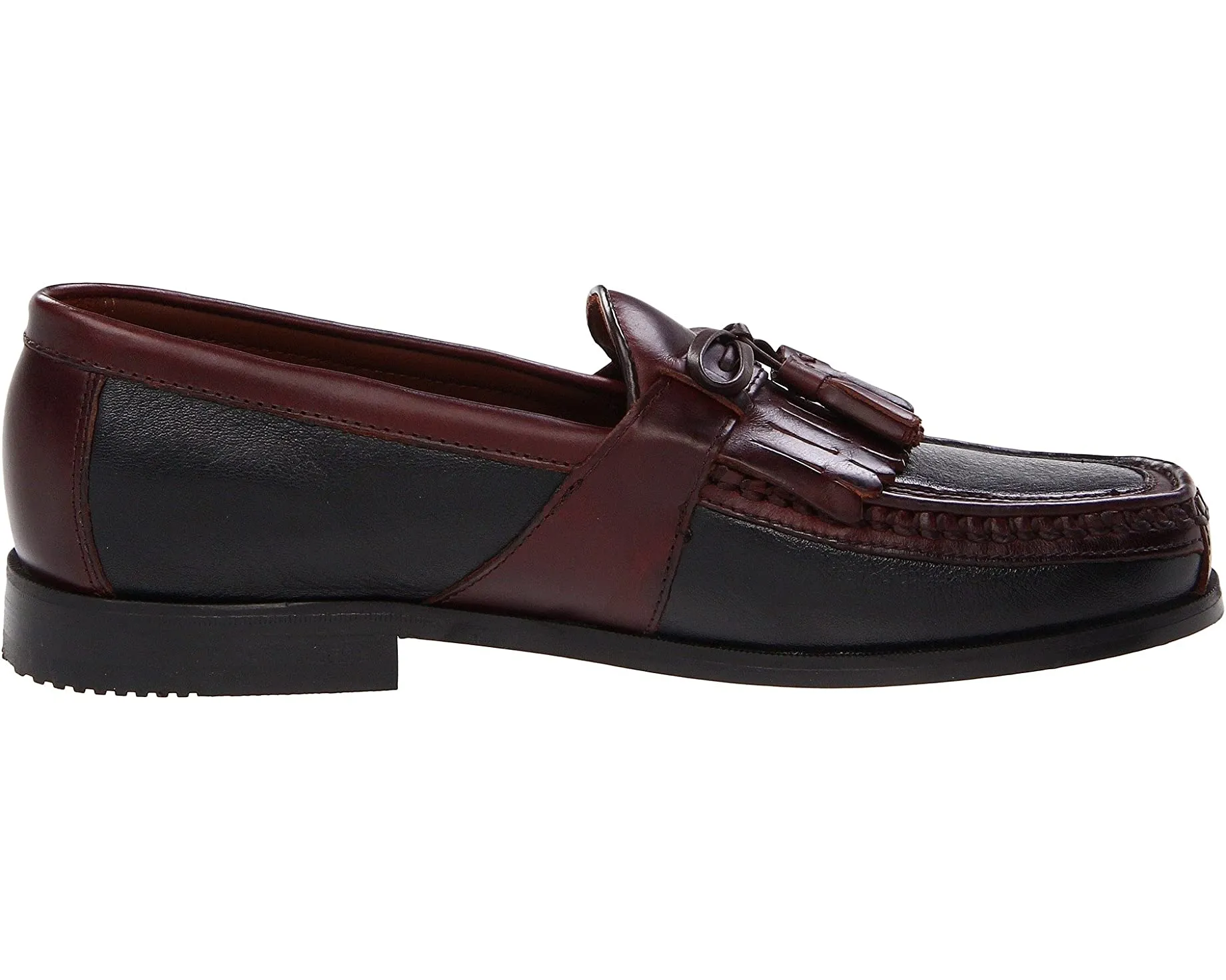 Aragon Kiltie Tassel Loafer Johnston & Murphy, black/burgundy