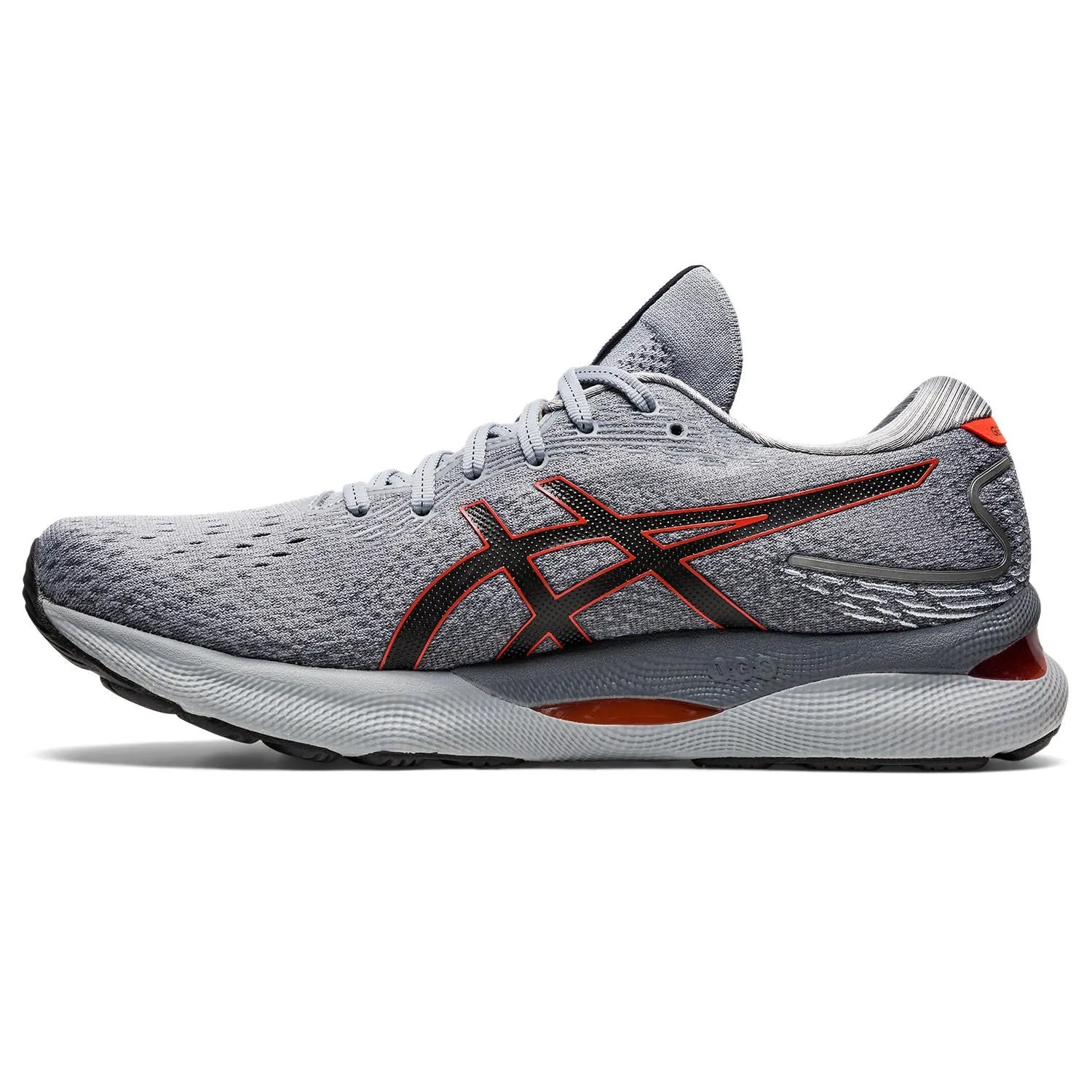 ASICS Gel Nimbus 24 (2E) - Mens - Sheet Rock/Cherry Tomato