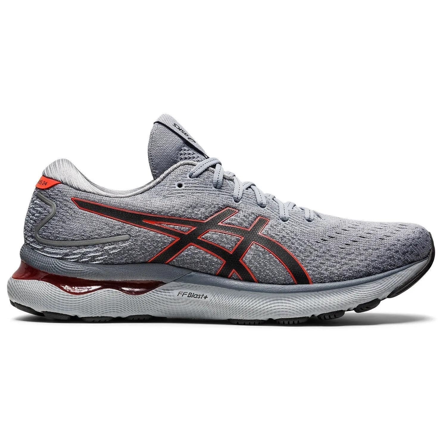 ASICS Gel Nimbus 24 (2E) - Mens - Sheet Rock/Cherry Tomato