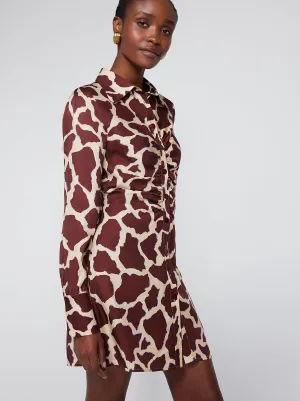 Brooke Giraffe Print Mini Dress