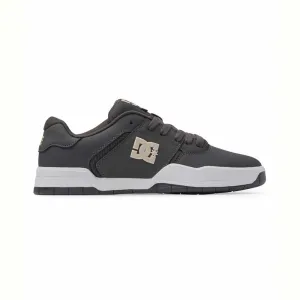 DC Shoes Central Grey White Grey Skate Shoes