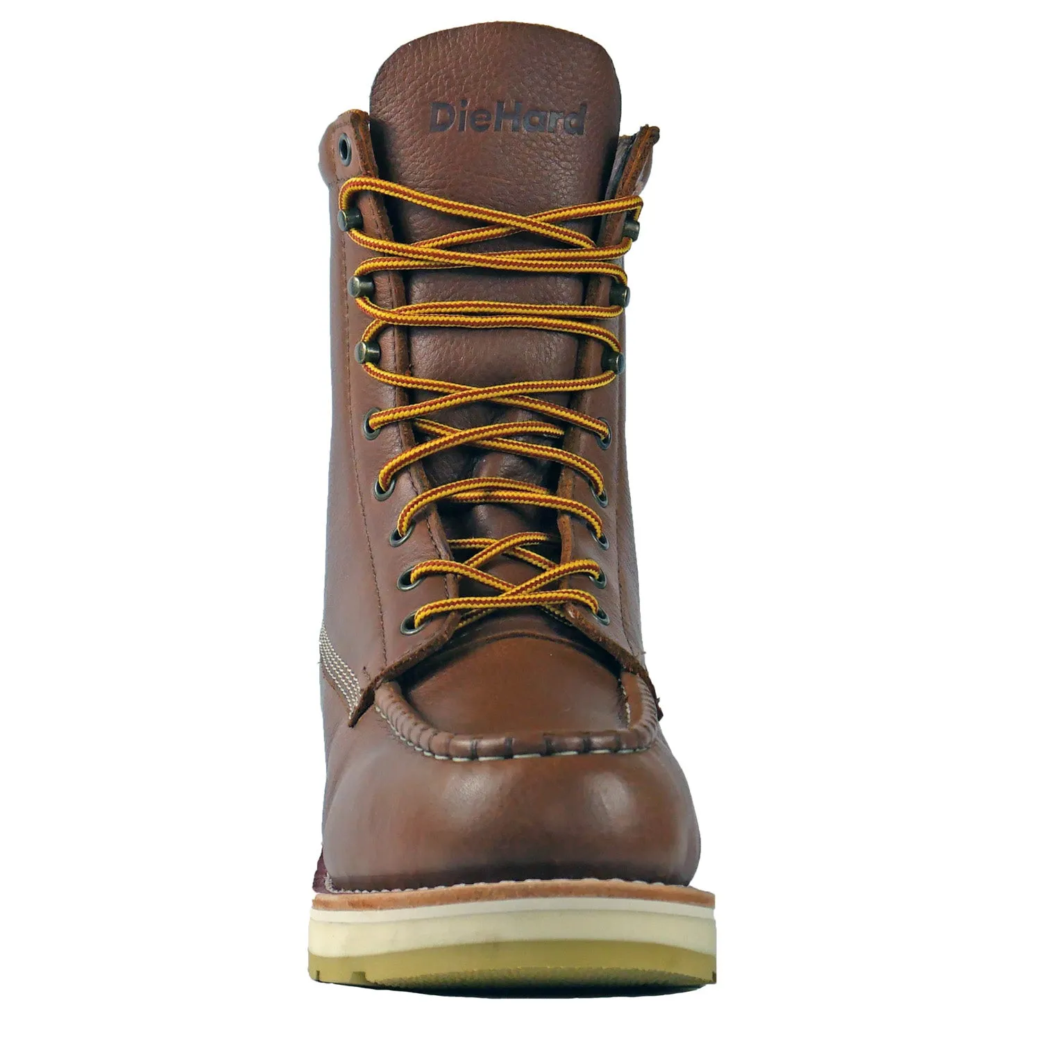 DieHard Mens Malibu Soft Toe Rust Leather Tumbled USA Work Boots