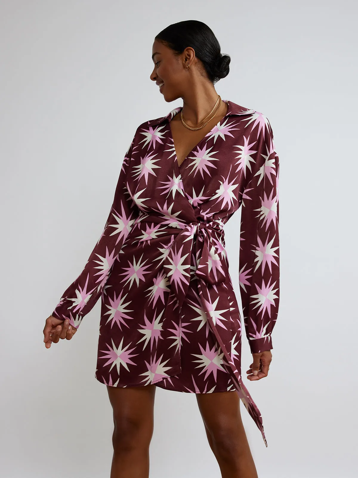 Donna Star Mini Wrap Dress