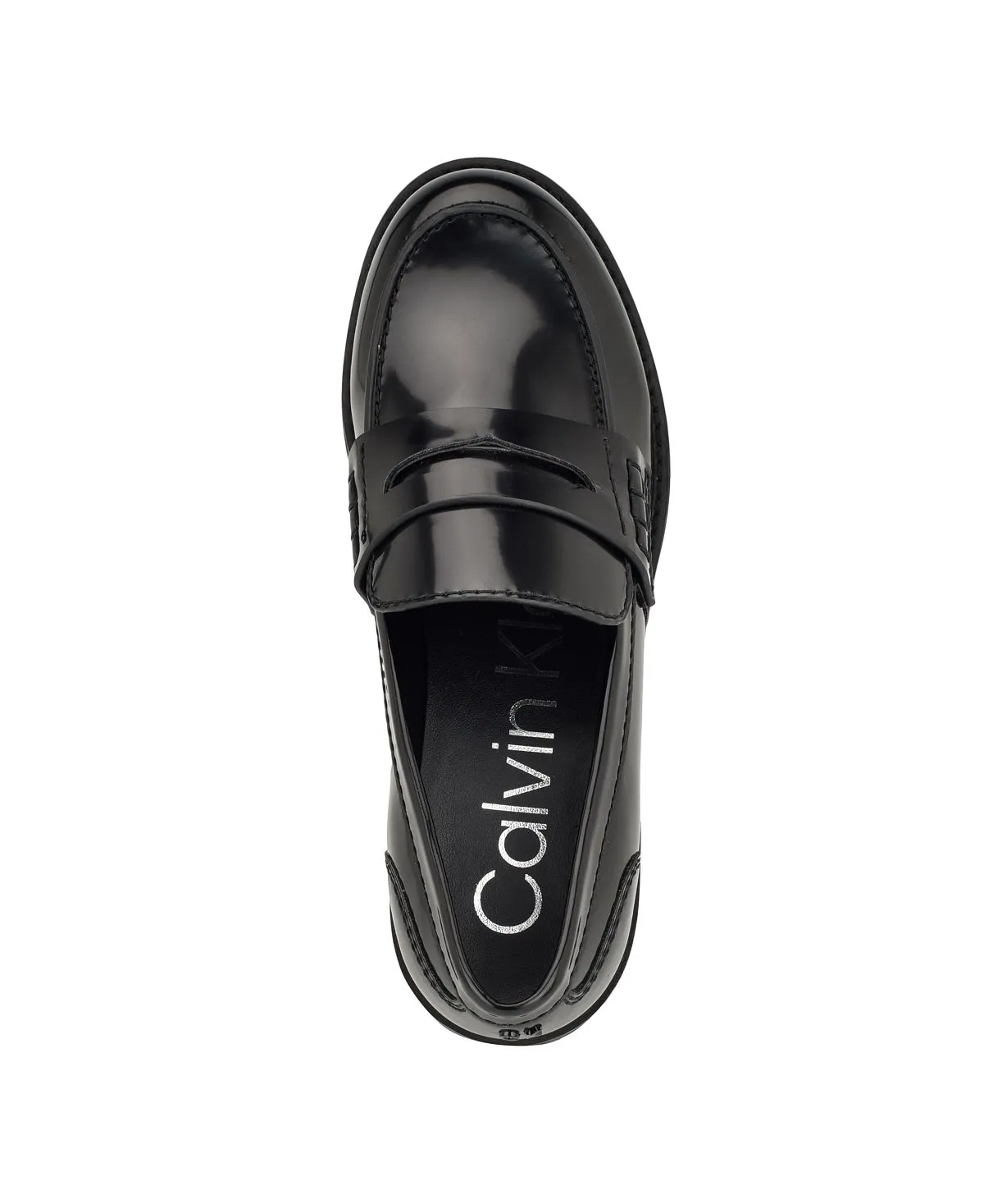 Farrel Calvin Klein Women's Casual Round Toe Slip-On Loafers, Black