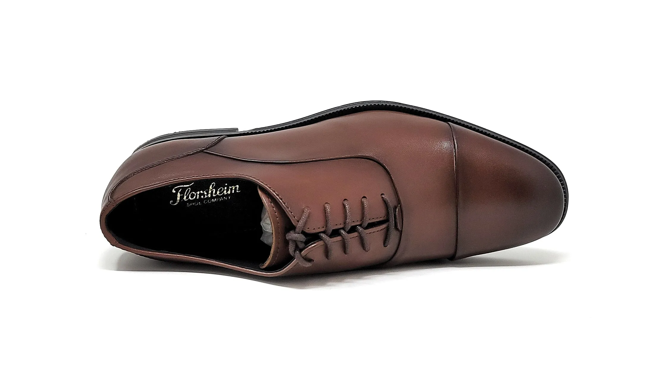 Florsheim Men's Jetson CT OX Cognac/Black Shoes