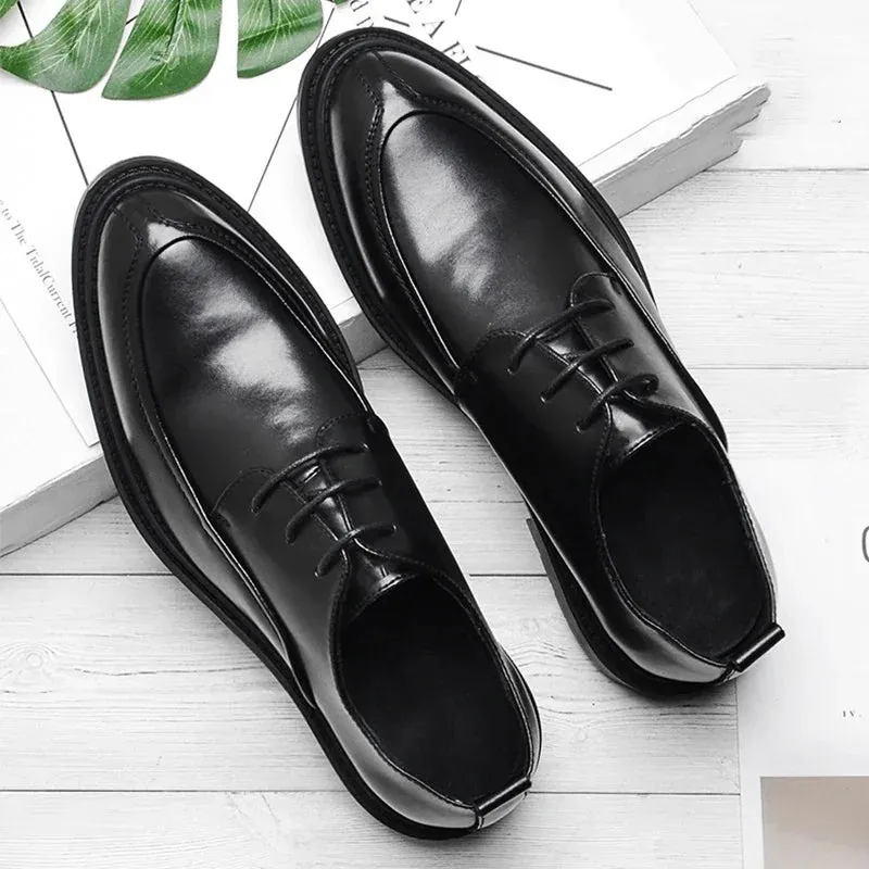 Hnzxzm Men Dress Shoes lace up fashion Patent Leather Luxury Fashion Groom Wedding party Shoes Men Luxury italian style Oxford Shoes