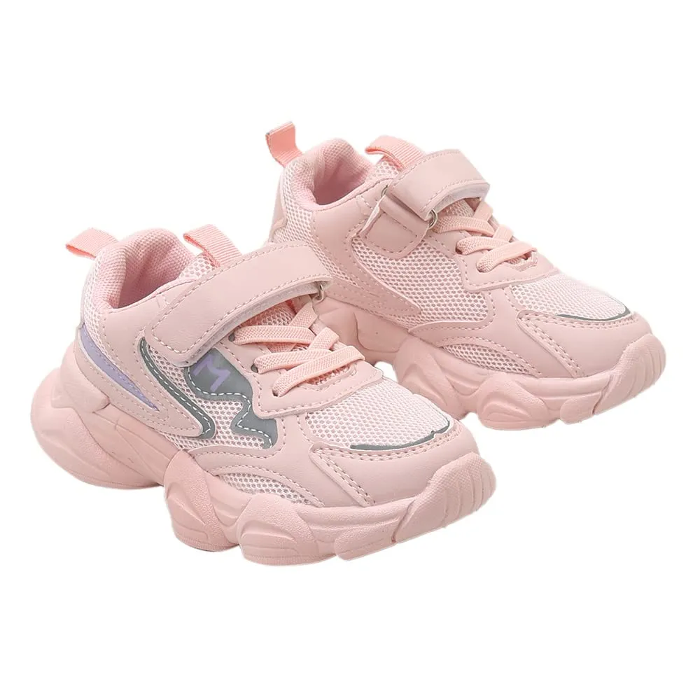 Hopscotch Girls Mesh Solid Athletic Shoes in Pink Color, UK:12.5 (FAQ-4317204)