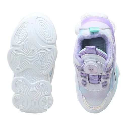 Hopscotch Girls Mesh Text Print Athletic Shoes in Pink Color, UK:9 (TZR-4576000)