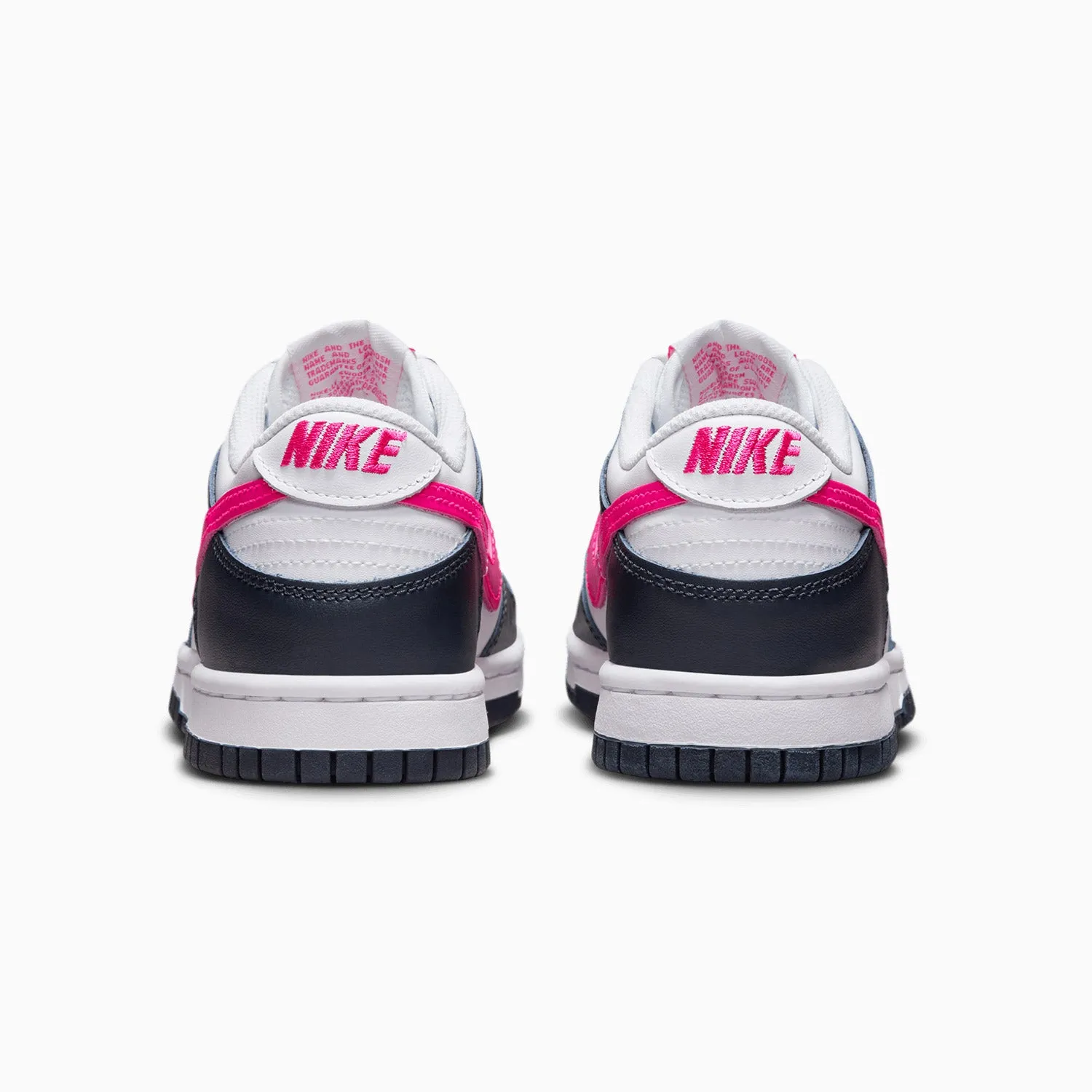 Kid's Dunk Low "Dark Obsidian Fierce Pink" Grade School