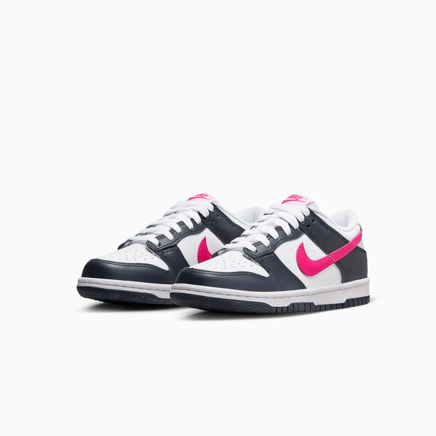 Kid's Dunk Low "Dark Obsidian Fierce Pink" Grade School