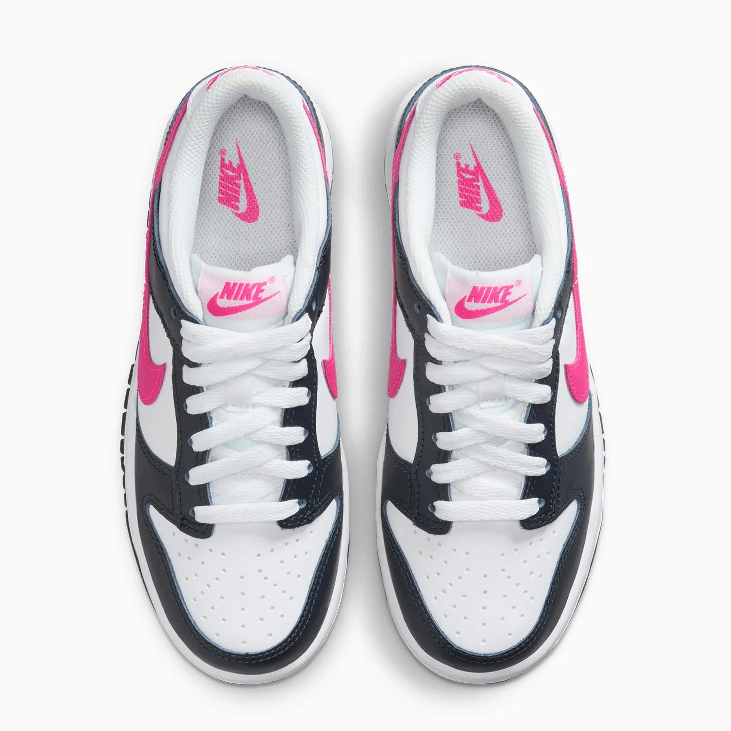 Kid's Dunk Low "Dark Obsidian Fierce Pink" Grade School