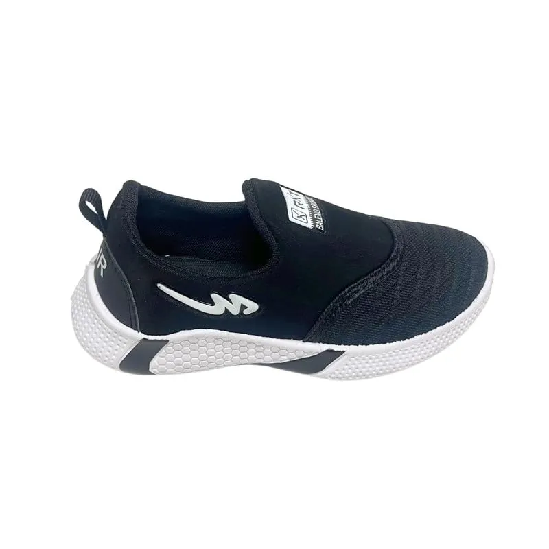 Kids Sports Running, Walking Laceless Shoes for Boys-Pack of 1 Black