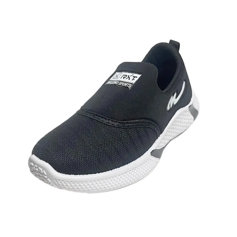 Kids Sports Running, Walking Laceless Shoes for Boys-Pack of 1 Black