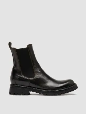 LORAINE 004 - Black Leather Chelsea Boots