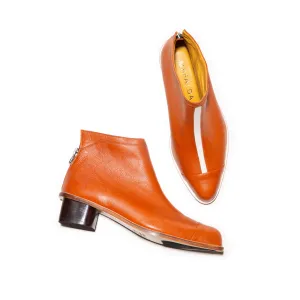 Maika Caramel Ankle Boots