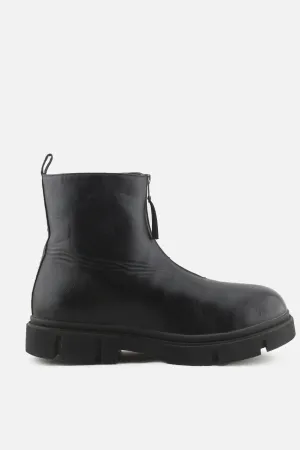 Man Zipper Chelsea Ankle Boots | 100% Authentic Leather