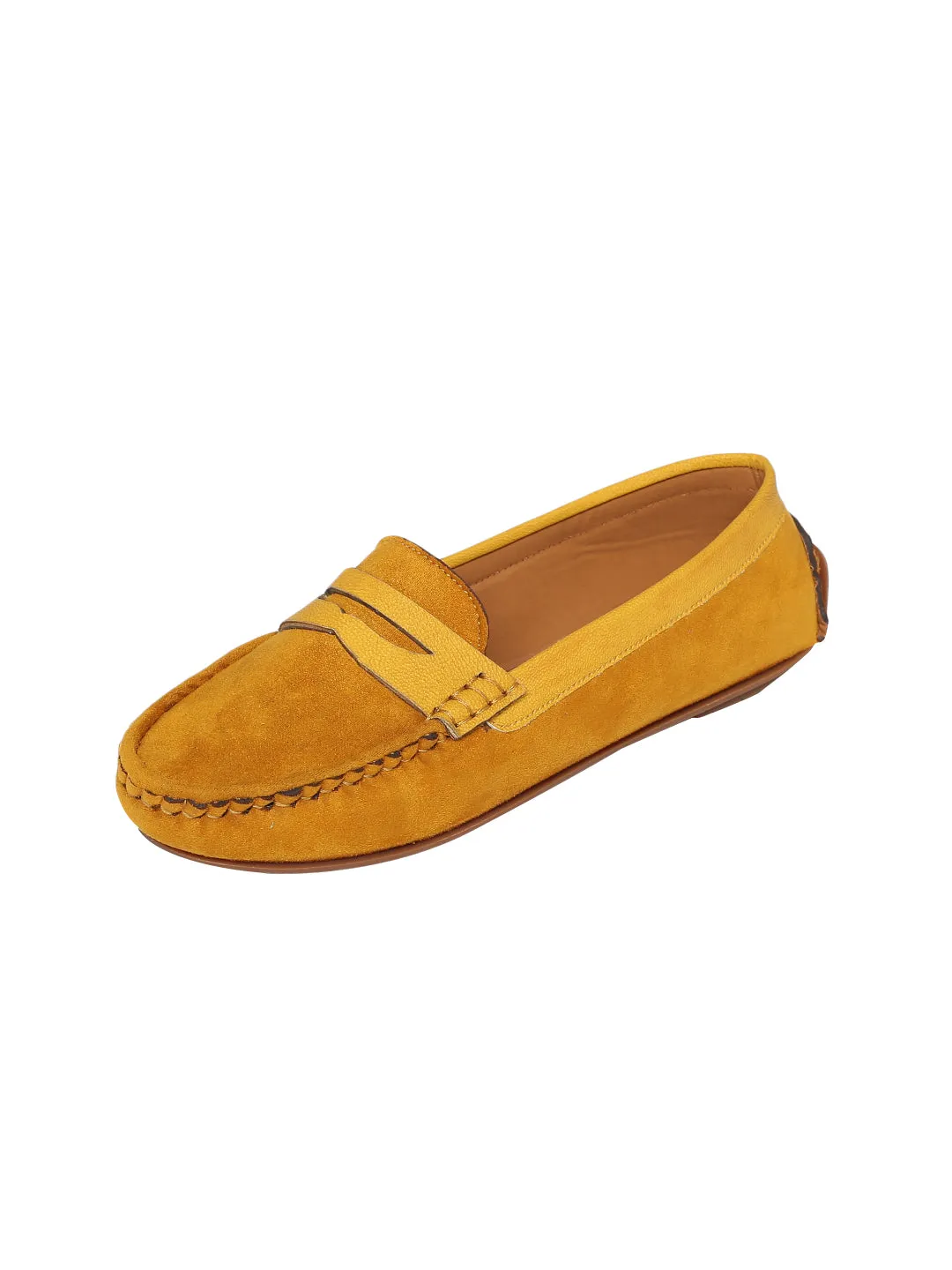 Manon Yellow Loafers