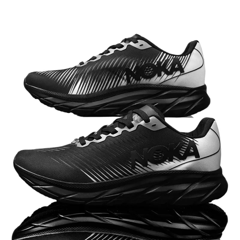 Men's Running Shoes with Carbon Plate and Cushioning, Mesh Comfort Tennis Sneakers