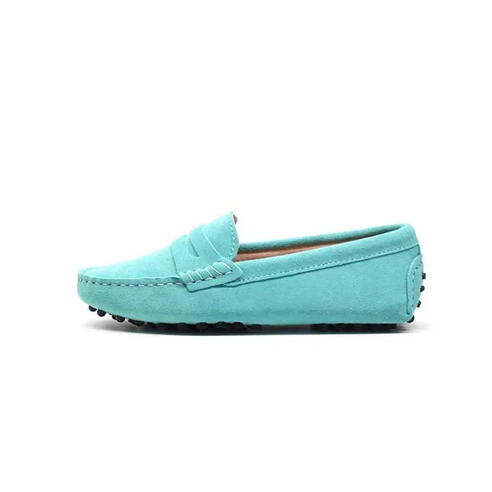 Nice Women Genuine Leather Spring Flat Shoes Casual Loafers Slip On Women's Flats Shoes Moccasins Lady Driving Shoes