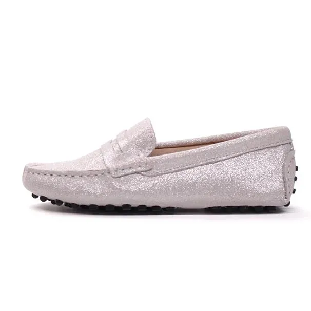 Nice Women Genuine Leather Spring Flat Shoes Casual Loafers Slip On Women's Flats Shoes Moccasins Lady Driving Shoes