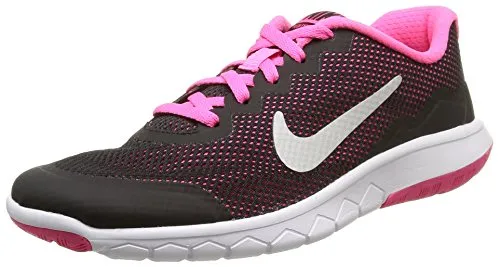 Nike Girls Flex Experience 4 (GS) Black/M Silv Running Shoes-3.5 UK (749818-001)