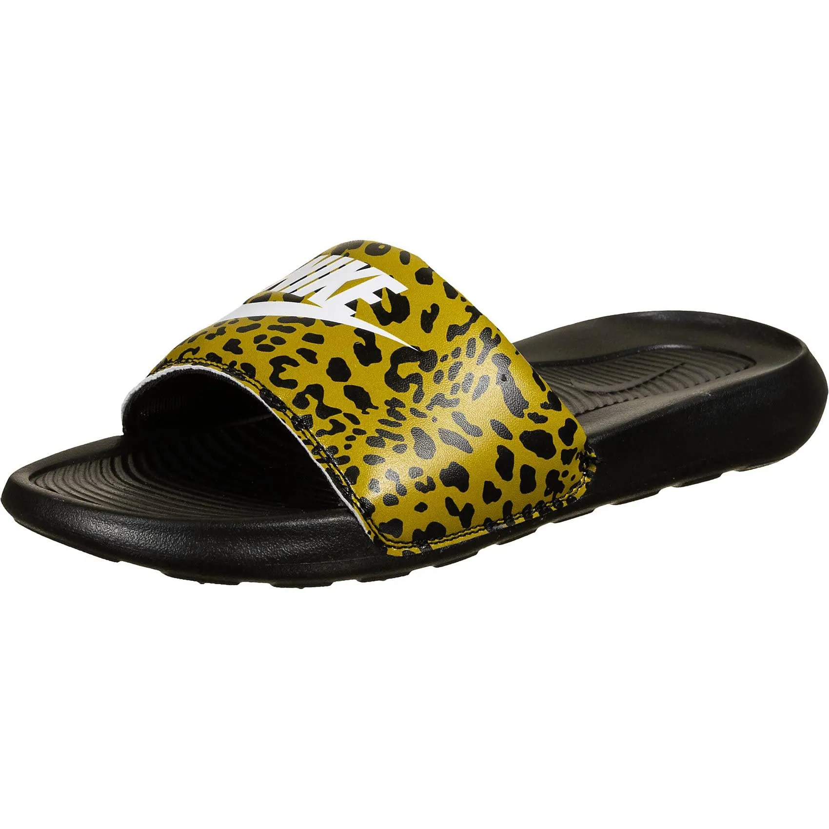 Nike Women's W VICTORI ONE Slide Print Chutney/Black/White Beachwear Sandal-4.5 Kids UK (CN9676-700)