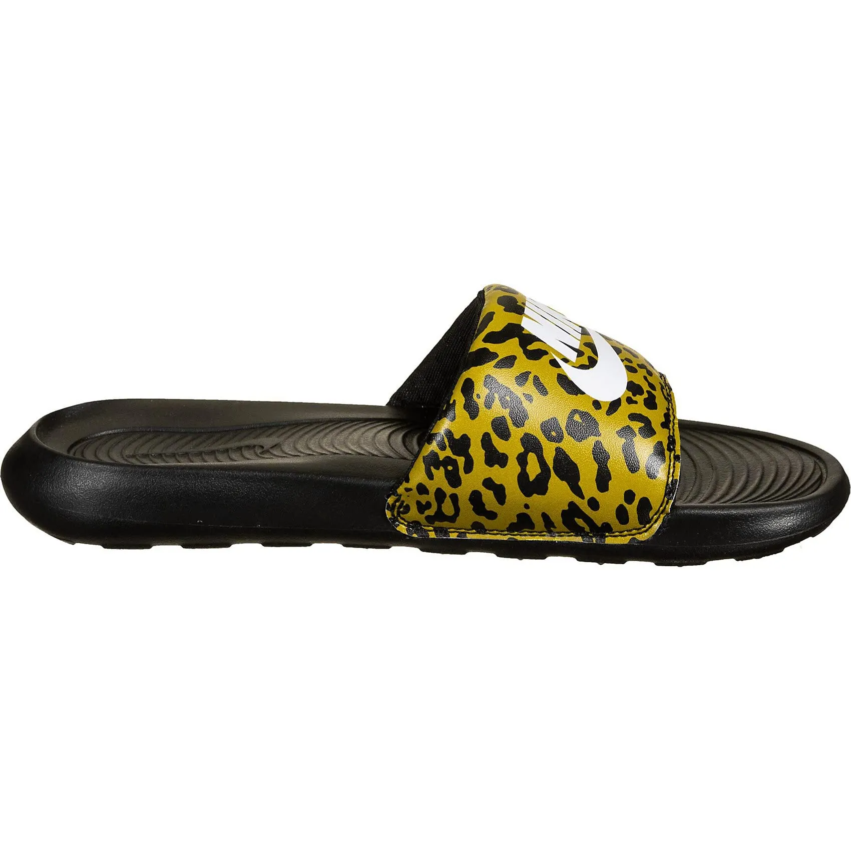 Nike Women's W VICTORI ONE Slide Print Chutney/Black/White Beachwear Sandal-4.5 Kids UK (CN9676-700)