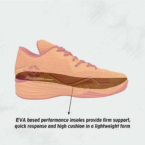 Nivia Warrior 2.0 Basketball Shoe/Soft Cushion EVA Inner Insole Better fit/Smooth, Comfortable Shoes/UK-10 (Orange)