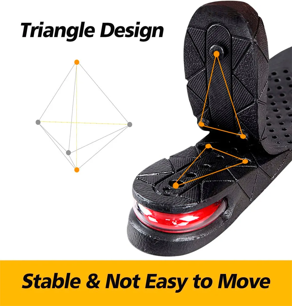 NTSWZYS Shoe Lifts for Men & Women Orthotic Heel Shoe Lifts Kit with Air Cushion Heel Inserts Invisible Height Increase