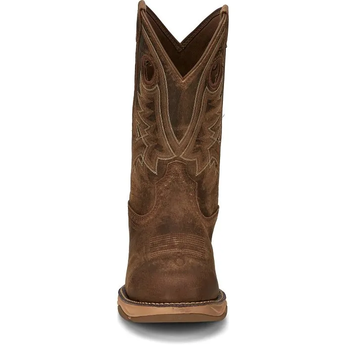 Tony Lama Brown Water Buffalo 11" Round Toe Work Boots for Men