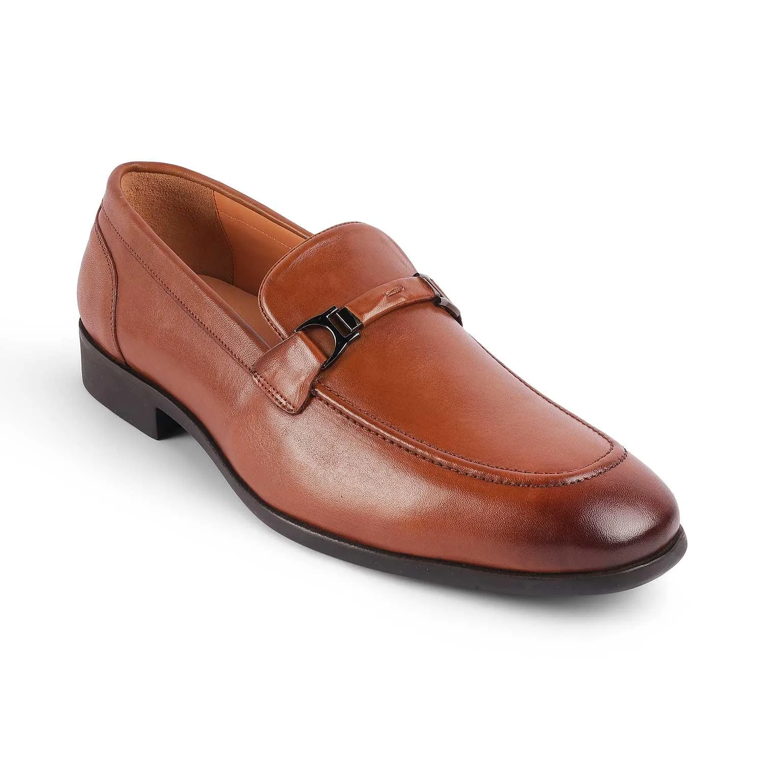 Tresmode Rofel Tan Men's Leather Loafers