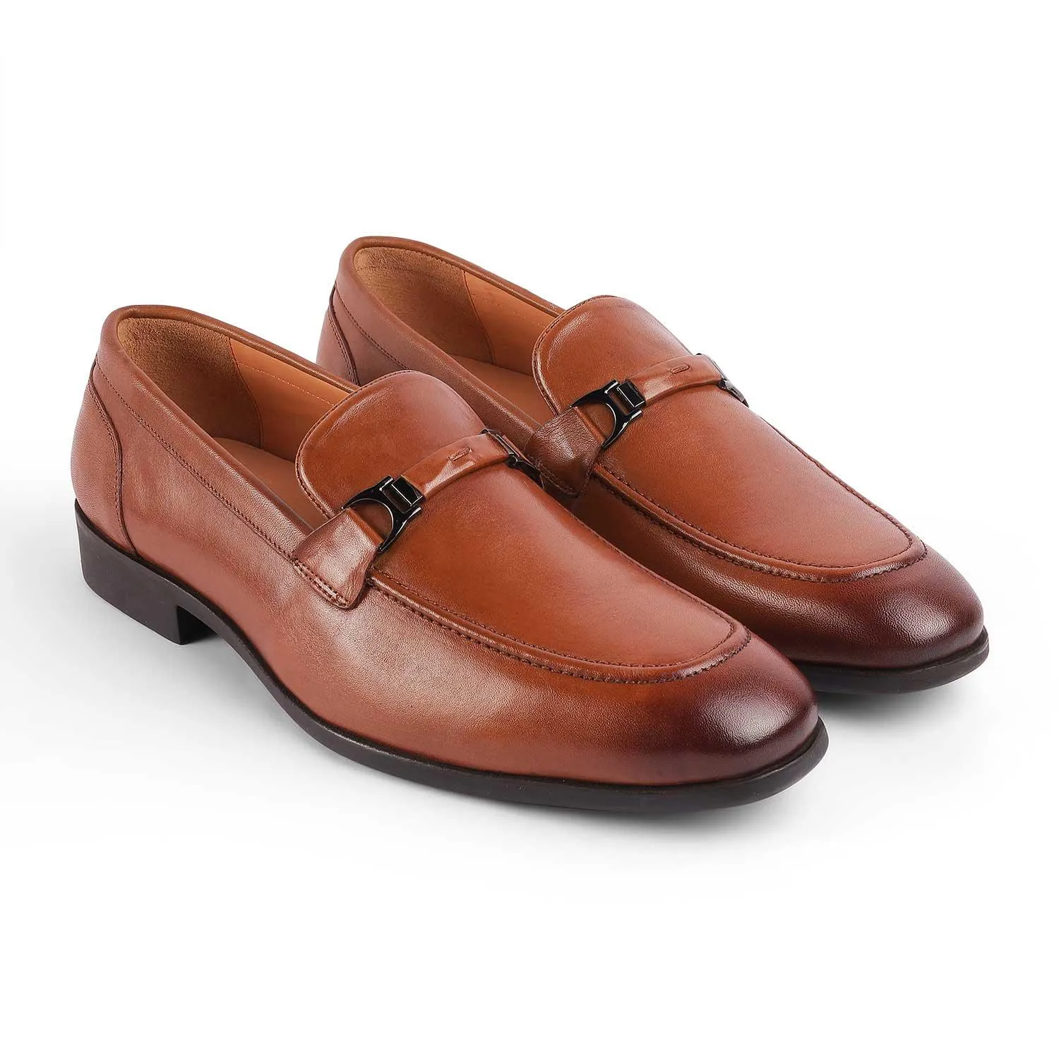 Tresmode Rofel Tan Men's Leather Loafers