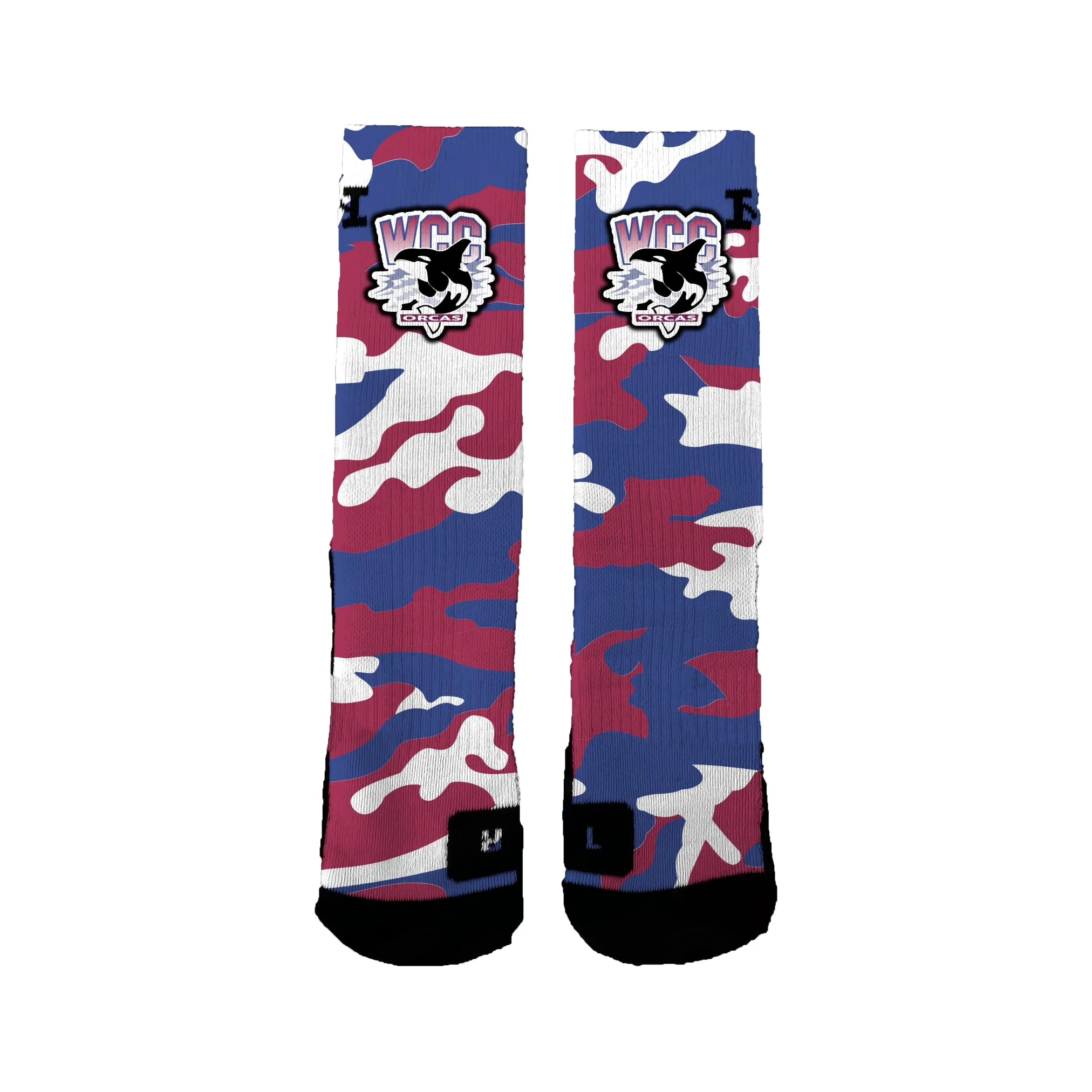 Whatcom Cc Basketball Camo Socks