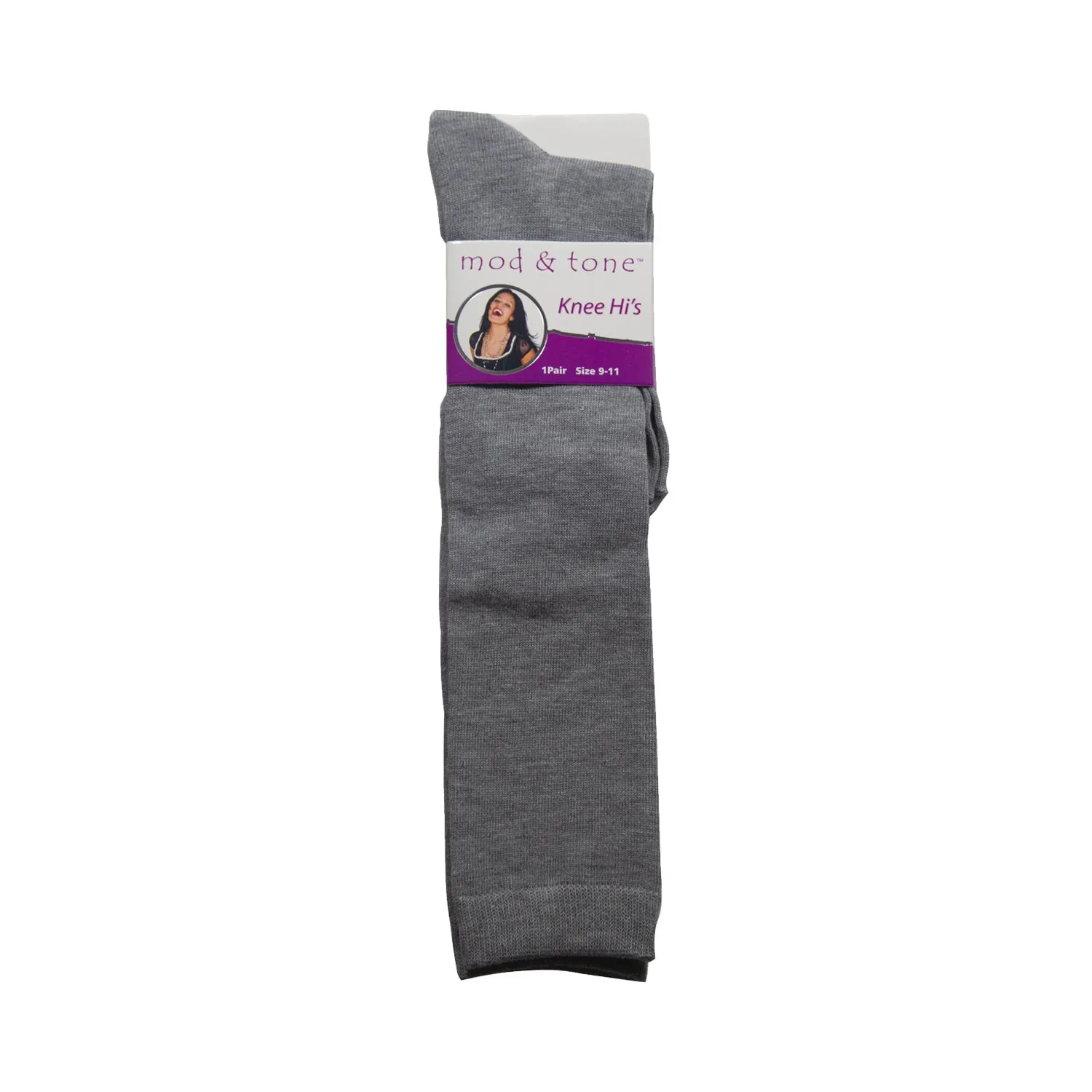 Women's Solid Colored Knee High Socks