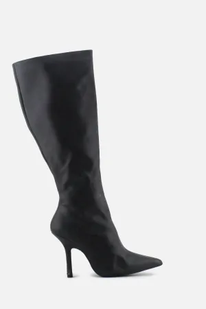 Zara Zipper Stilettos Knee High Boots | 100% Authetic Leather